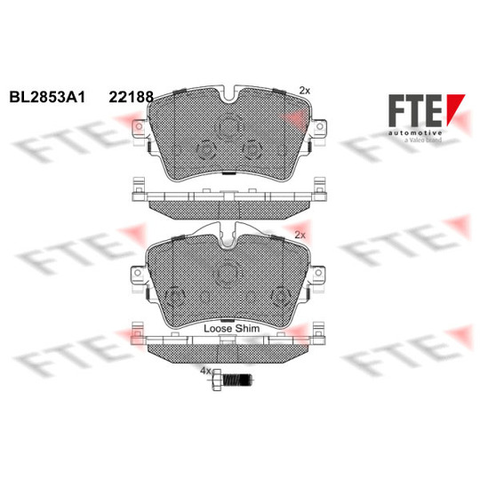 9011026 - Brake Pad Set, disc brake 