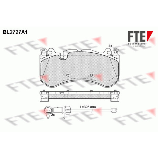 9011071 - Brake Pad Set, disc brake 