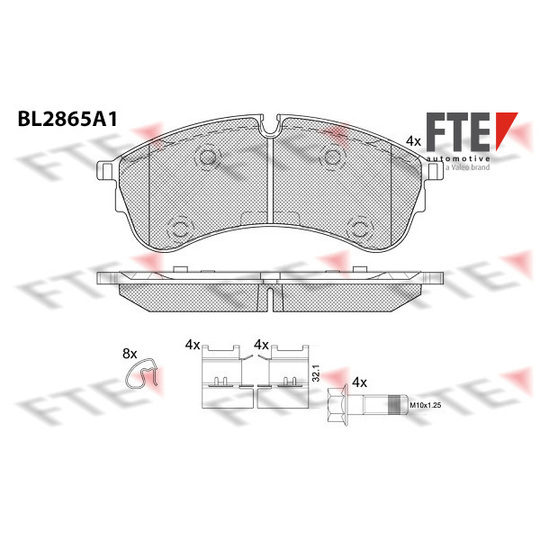 9011105 - Brake Pad Set, disc brake 