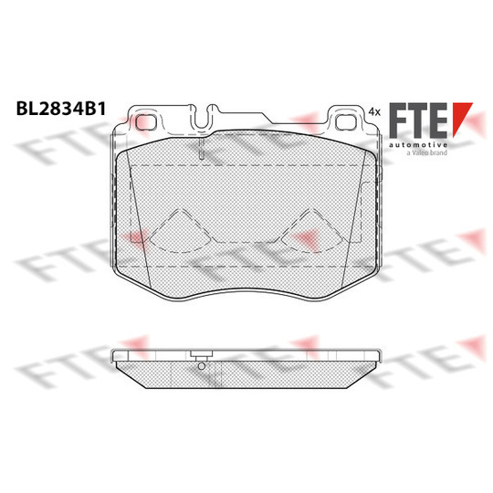 9011098 - Brake Pad Set, disc brake 