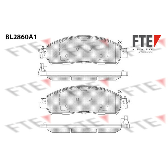 9011100 - Brake Pad Set, disc brake 