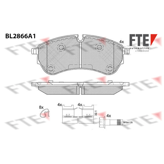 9011106 - Brake Pad Set, disc brake 