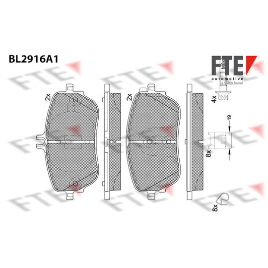 9011159 - Brake Pad Set, disc brake 