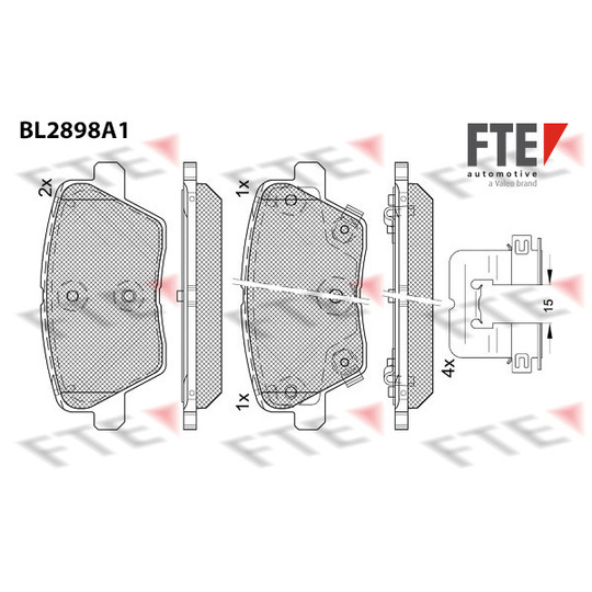 9011139 - Brake Pad Set, disc brake 