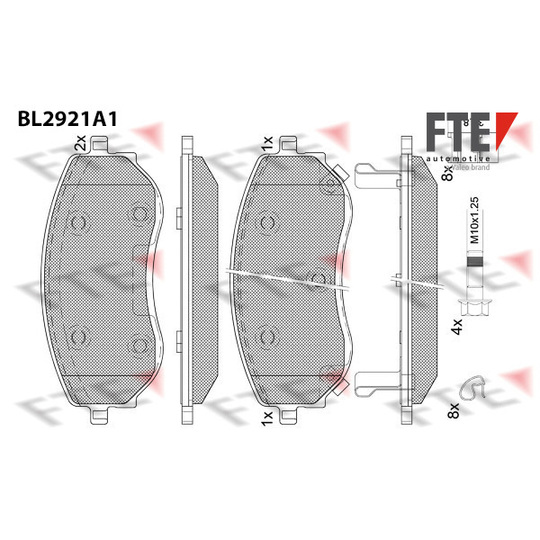 9011164 - Brake Pad Set, disc brake 