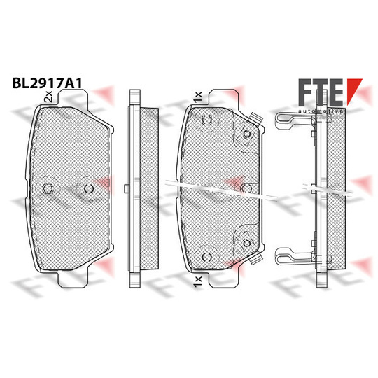 9011160 - Brake Pad Set, disc brake 