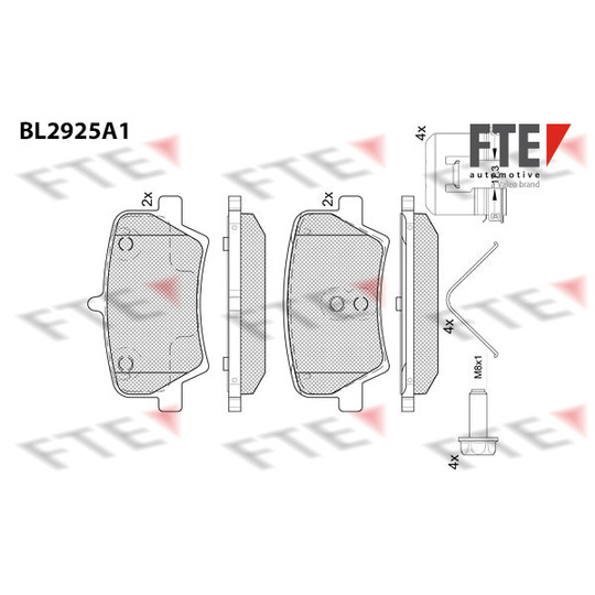 9011168 - Brake Pad Set, disc brake 