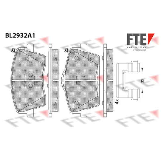 9011176 - Brake Pad Set, disc brake 