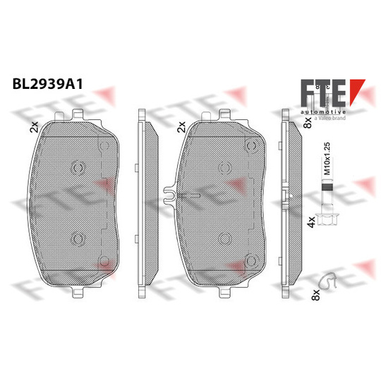 9011183 - Brake Pad Set, disc brake 