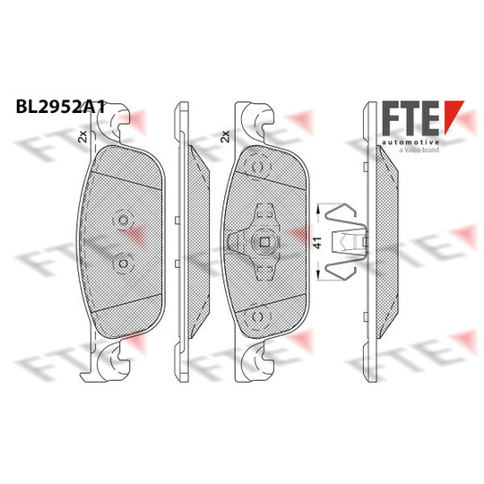 9011195 - Brake Pad Set, disc brake 