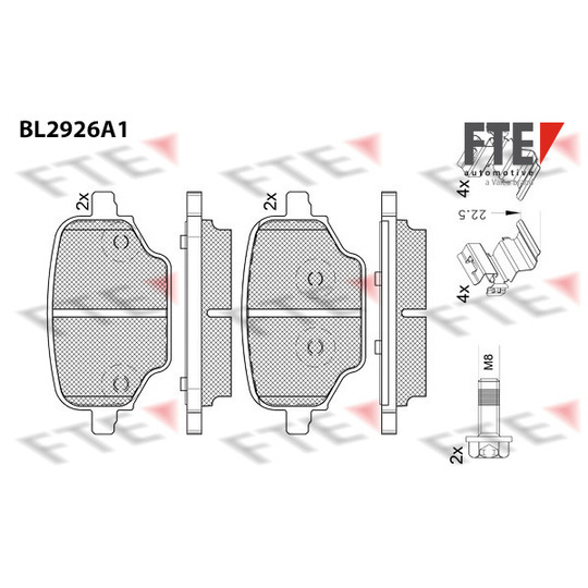 9011169 - Brake Pad Set, disc brake 