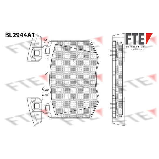 9011188 - Brake Pad Set, disc brake 