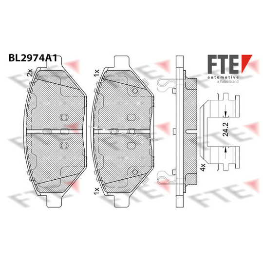 9011220 - Brake Pad Set, disc brake 