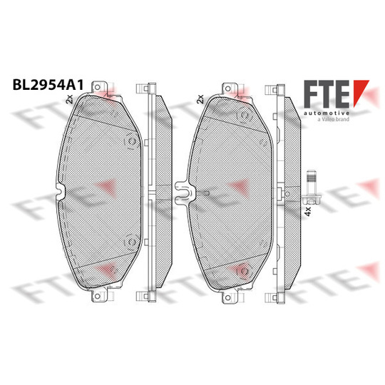 9011197 - Brake Pad Set, disc brake 