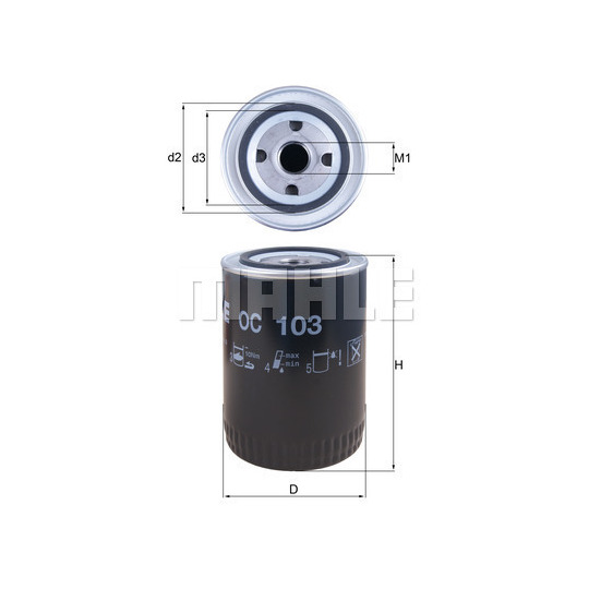 OC 103 - Oil Filter 