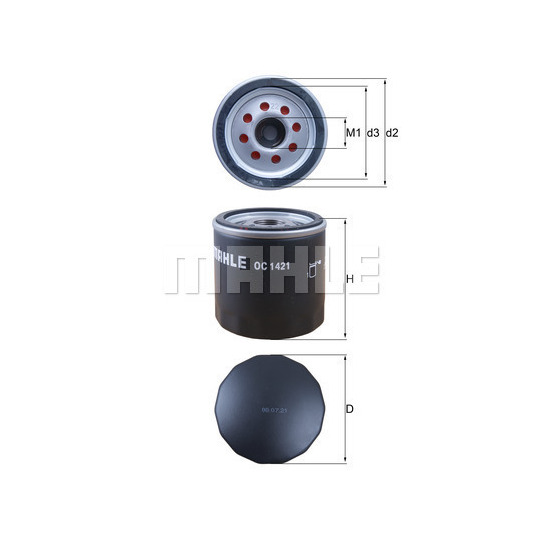 OC 1421 - Öljynsuodatin 