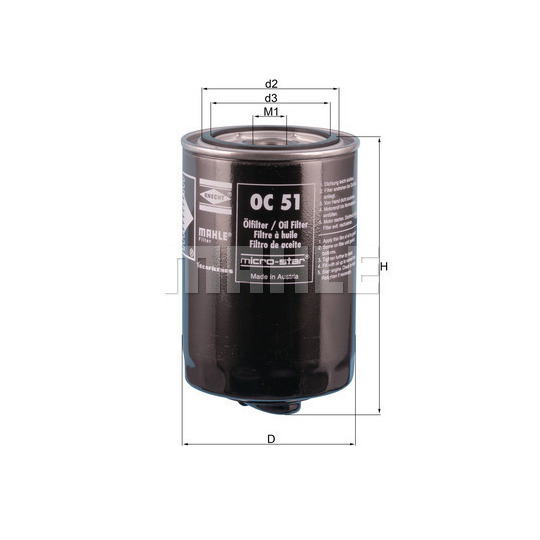 OC 51 OF - Oil Filter 