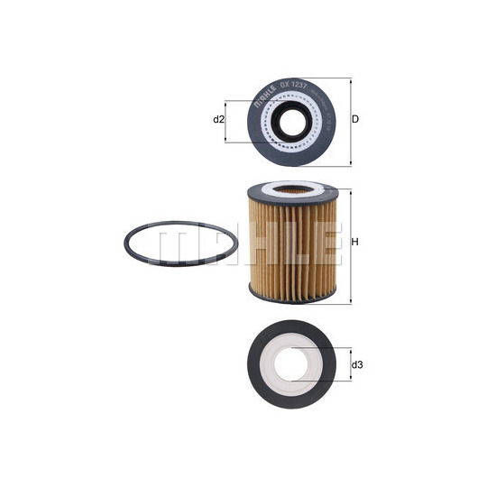 OX 1237D - Oil Filter 