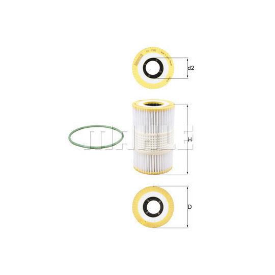 OX 1185D - Oil filter 