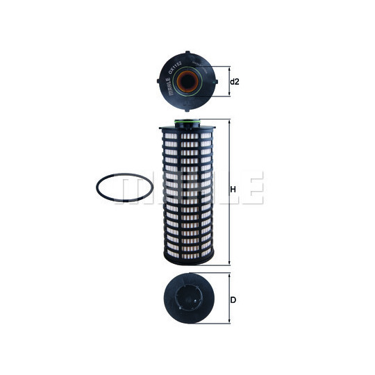 OX 1152D - Öljynsuodatin 