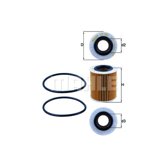 OX 386D - Oil Filter 