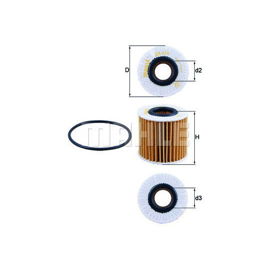 OX 414D2 - Öljynsuodatin 