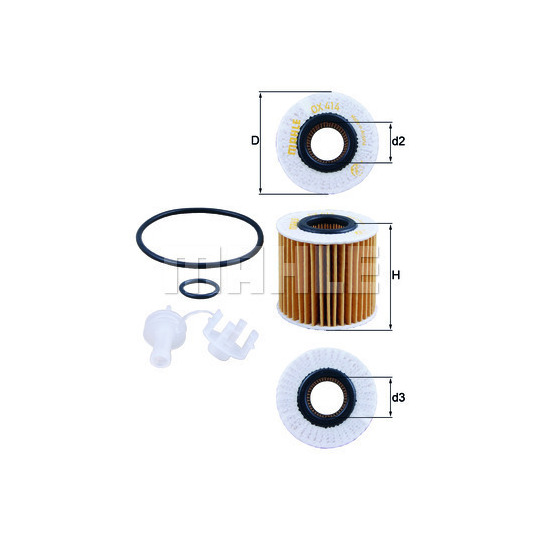 OX 414D1 - Öljynsuodatin 