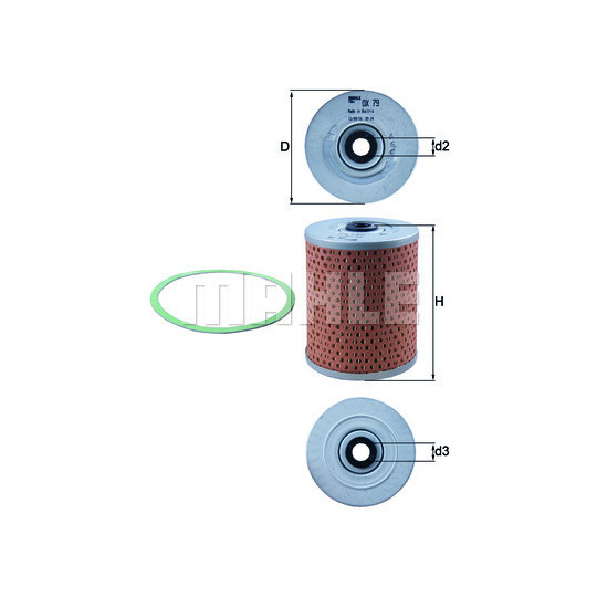 OX 79D - Öljynsuodatin 