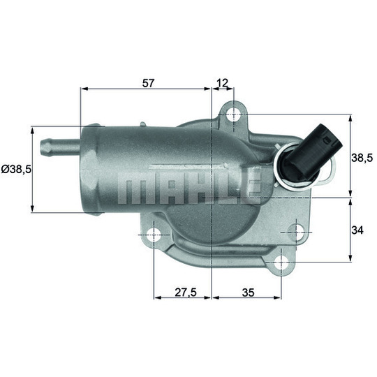 TH 10 87 - Thermostat, coolant 