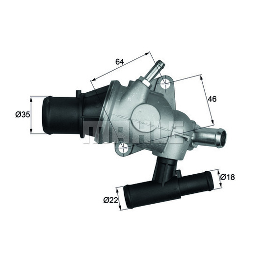 TH 29 88 - Thermostat, coolant 