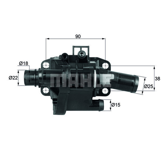 TH 41 83 - Thermostat, coolant 