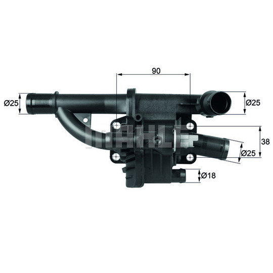 TH 40 83 - Thermostat, coolant 