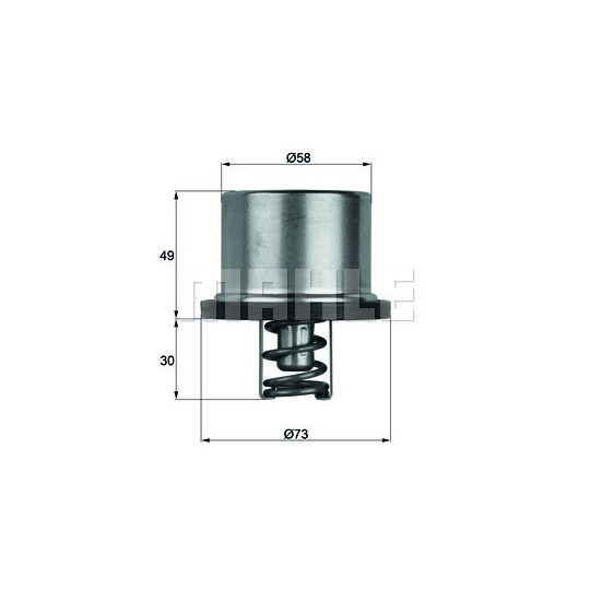 THD 1 65 - Thermostat, coolant 