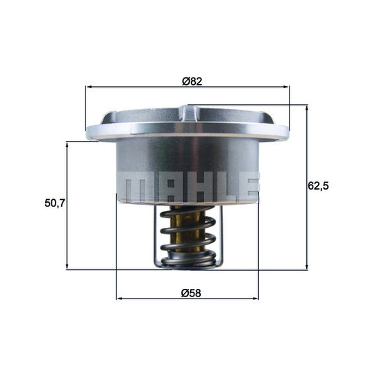 THD 6 86 - Thermostat, coolant 