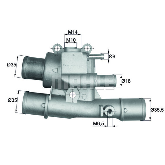 TI 124 88 - Thermostat, coolant 