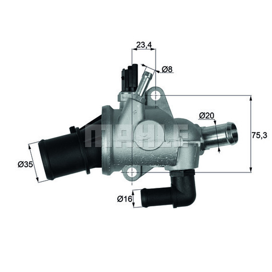 TI 174 88 - Thermostat, coolant 