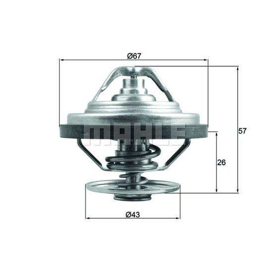 TX 158 87 - Thermostat, coolant 