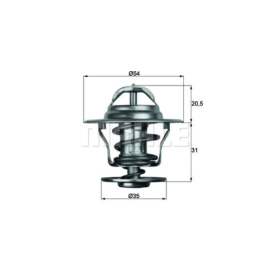 TX 13 75D - Thermostat, coolant 