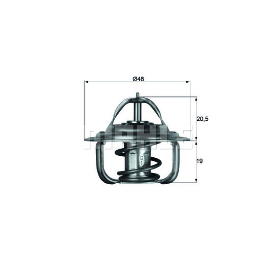 TX 1 79D - Thermostat, coolant 