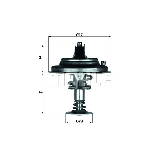 TX 26 71D - Thermostat, coolant 