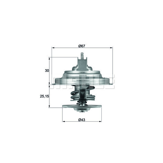 TX 31 92D - Termostat, kylvätska 