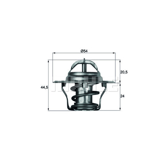 TX 4 75D - Thermostat, coolant 