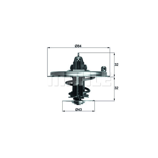 TX 36 71D - Thermostat, coolant 