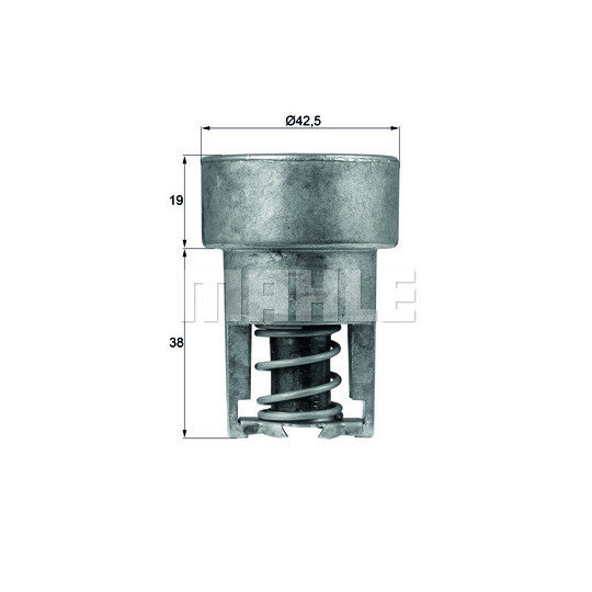 TX 98 82 - Thermostat, coolant 