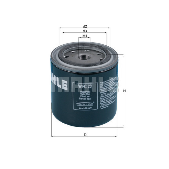 WFC 20 - Jahutusvedeliku filter 