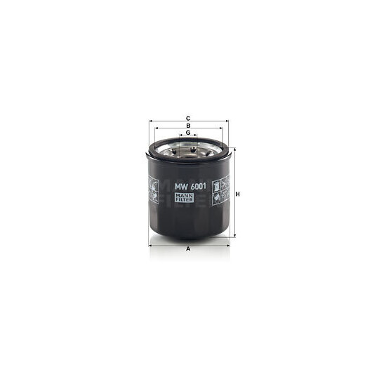 MW 6001 - Oil filter 