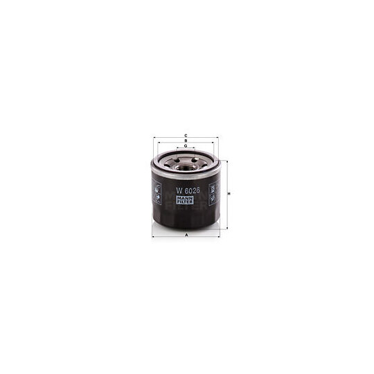 W 6026 - Oil filter 