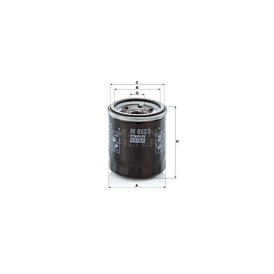 W 6025 - Oil filter 