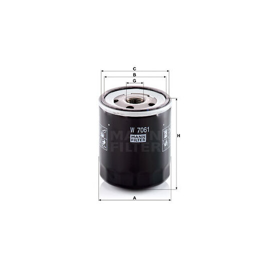 W 7061 - Oil filter 