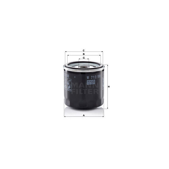 W 712/98 - Oil filter 